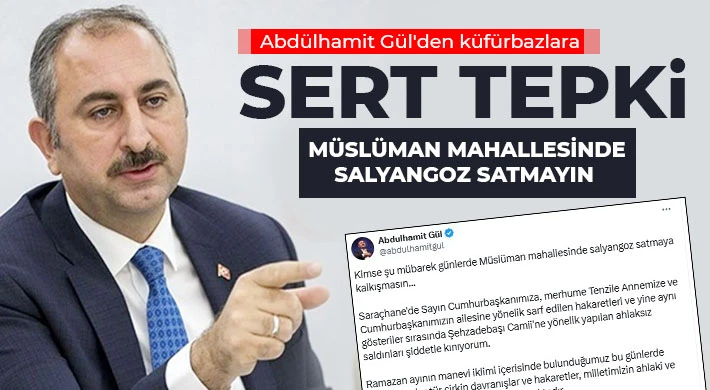 Gül'den küfürbazlara sert tepki
