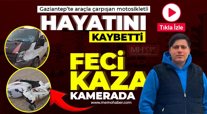 Hafif ticari araçla çarpışan motosikletli hayatını kaybetti