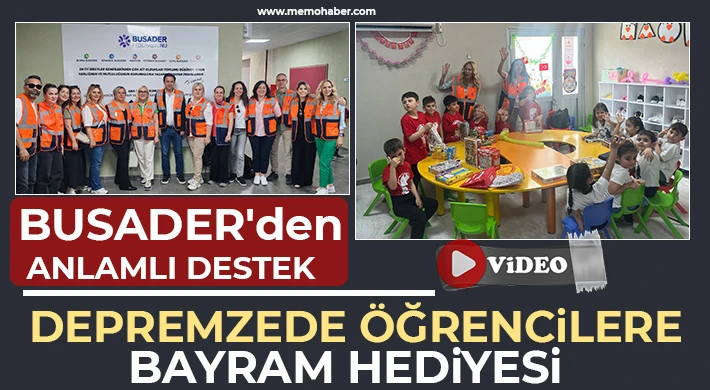 Depremzede öğrencilere bayram hediyesi 