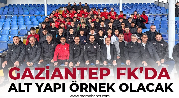Gaziantep FK’da alt yapı örnek olacak
