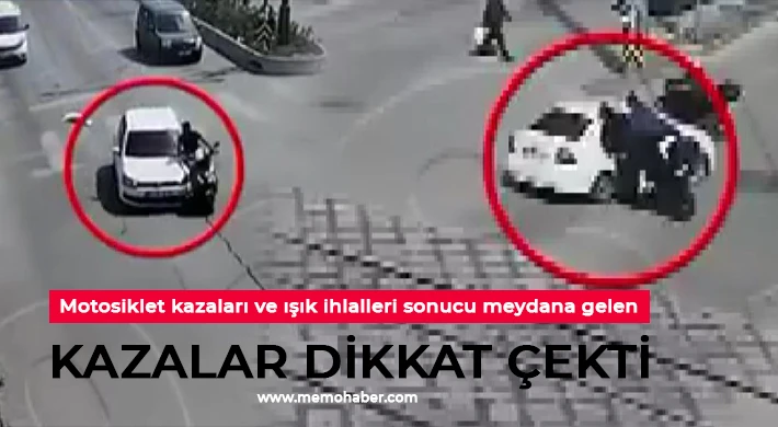 Gaziantep'teki kazalar KGYS kameralarında