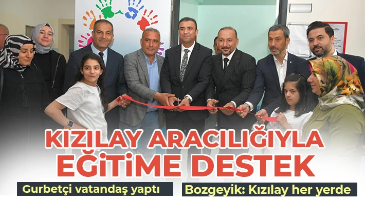 Kızılay aracılığıyla eğitime destek