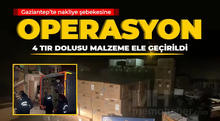 Nakliye şebekesi tarafından çalınan 4 tır dolusu malzeme ele geçirildi