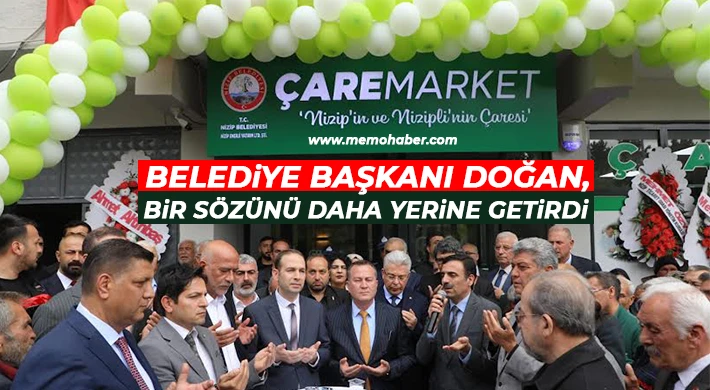 Nizip’te "Çare Market" projesini büyük bir katılımla hizmete açıldı