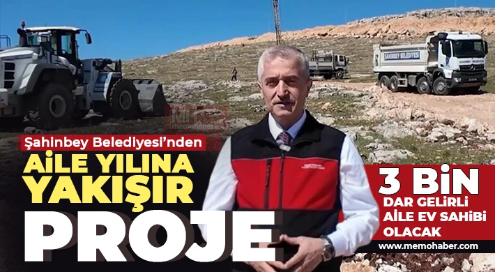 Şahinbey Belediyesi’nden aile yılına yakışır proje