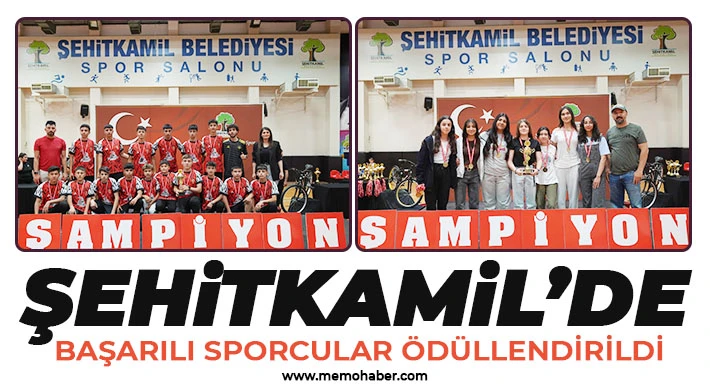 Şehitkamil’de Başarılı Sporcular Ödüllendirildi