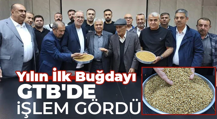 Yılın İlk Buğdayı GTB'de İşlem Gördü