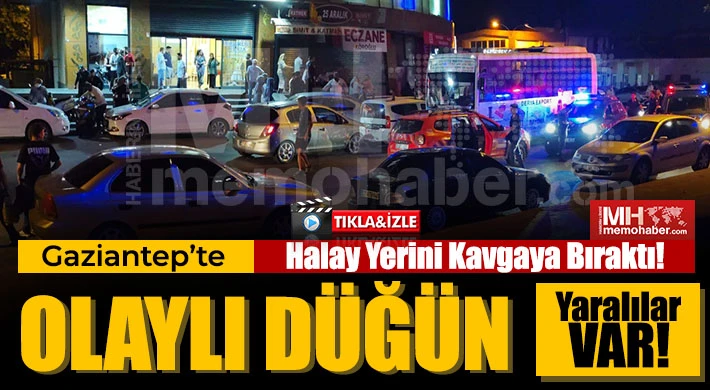 Düğün salonunda halay başı kavgası!