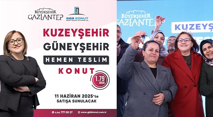 GBB konut uygun ödeme şartlarıyla hemen teslim konutların satışına çıkıyor