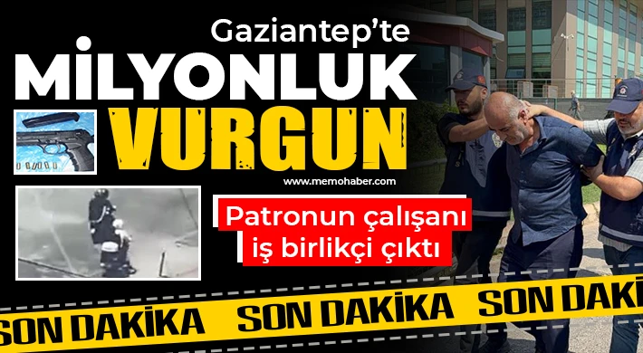 Gaziantep'te milyonluk vurguna yardım, marketin çalışanından geldi