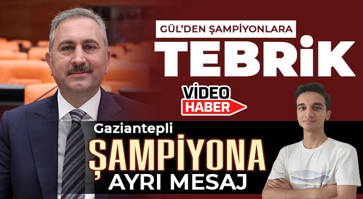 Gül’den şampiyonlara tebrik
