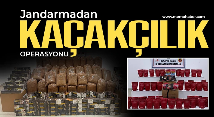 Jandarmadan kaçakçılık operasyonu!