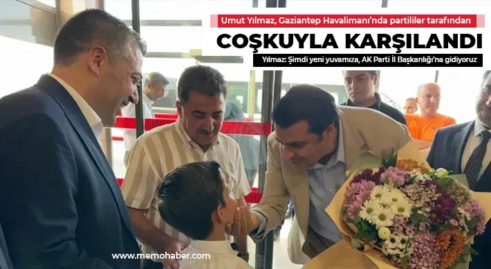 Ak Partili Umut Yılmaz Havalimanında Coşkuyla Karşılandı