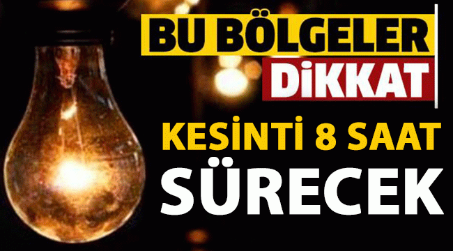 Gaziantep'te 14 Ağustos'ta elektrik kesintisi olacak yerler