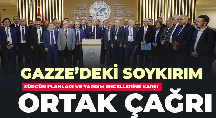 TİDKONSEY’den Filistin’e destek İsrail’e tepki