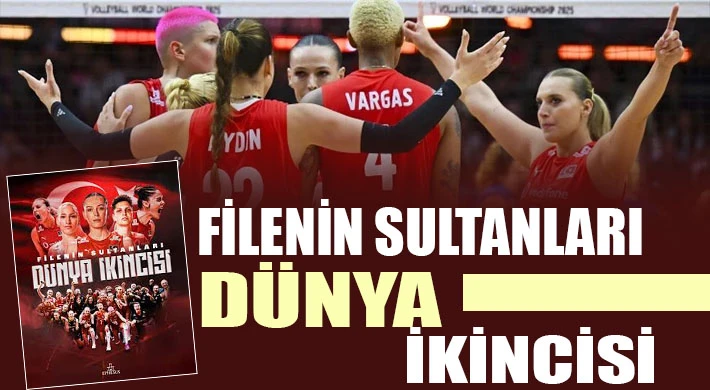 A Milli Kadın Voleybol Takımı, dünya ikincisi oldu