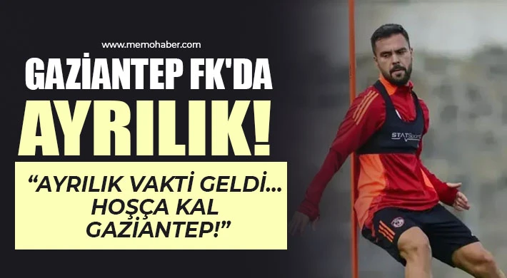 Gaziantep FK'da Flaş Ayrılık