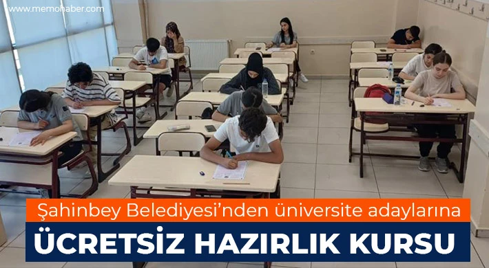 Şahinbey Belediyesi’nden üniversite adaylarına ücretsiz hazırlık kursu