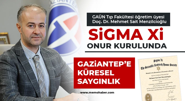 Doç. Dr. Mehmet Sait Menzilcioğlu Sigma Xi onur kurulunda
