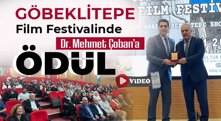 Dr. Mehmet Çoban’a ödül
