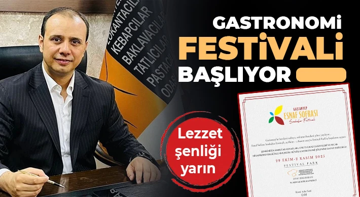 Gastronomi festivali başlıyor 