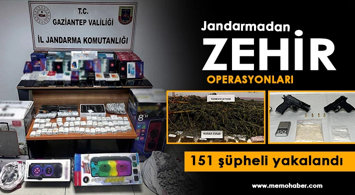 Jandarmadan zehir operasyonları