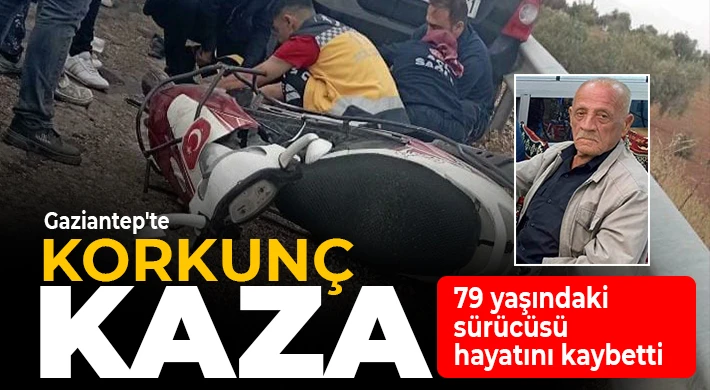 Otomobilin çarptığı motosikletin 79 yaşındaki sürücüsü hayatını kaybetti
