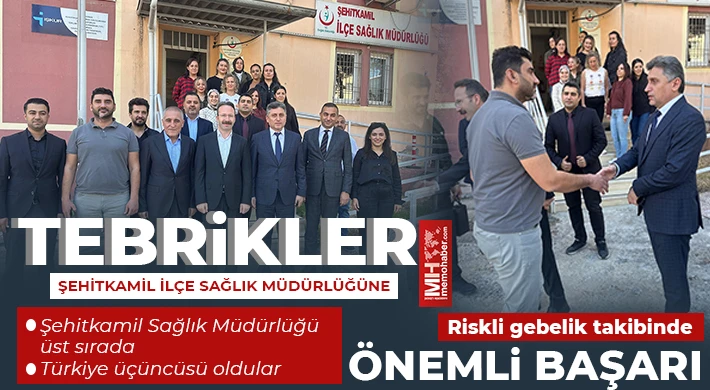 Şehitkamil Sağlık Müdürlüğü üst sırada