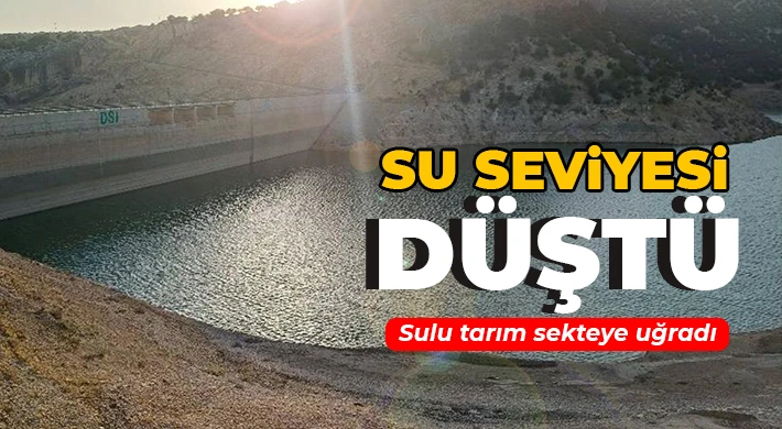 Su seviyesi düştü! Sulu tarım sekteye uğradı