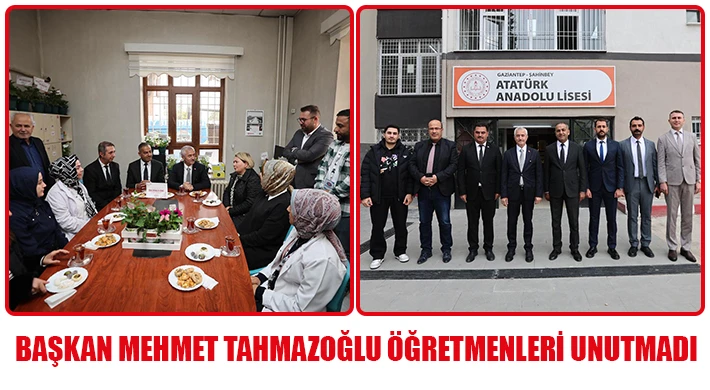 Başkan Tahmazoğlu Öğretmenleri Unutmadı