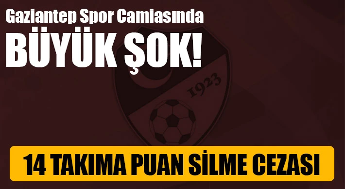 Gaziantep Spor Camiasında Büyük Şok!