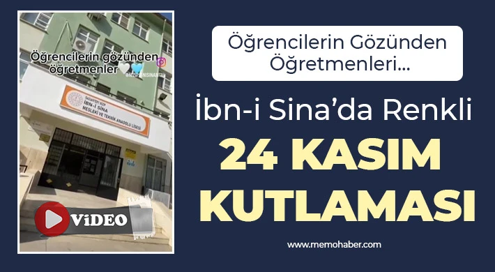 İbn-i Sina’da Renkli 24 Kasım Kutlaması