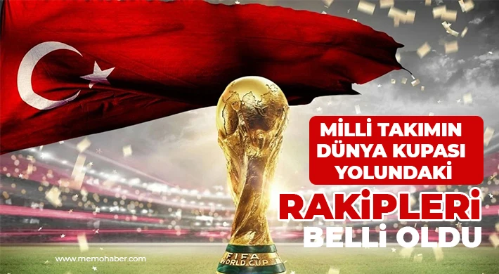 Milli takımın Dünya Kupası yolundaki rakipleri belli oldu