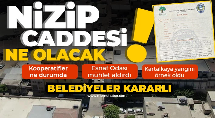 Nizip Caddesi ne olacak!