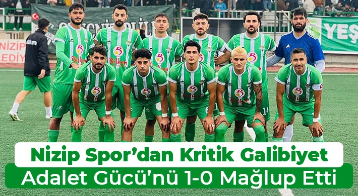 Nizip Spor’dan Kritik Galibiyet: Adalet Gücü’nü 1-0 Mağlup Etti