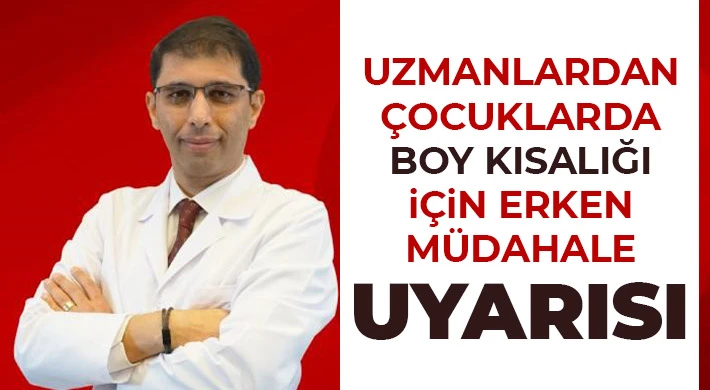 Uzmanlardan çocuklarda boy kısalığı için erken müdahale uyarısı