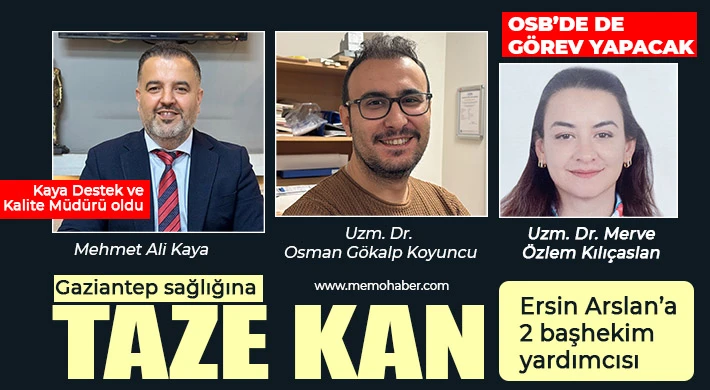 Gaziantep sağlığına taze kan