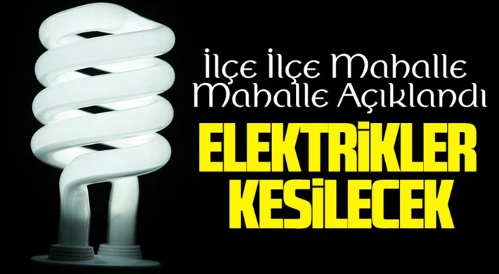 Gaziantep'te 31 Aralık ta elektrik kesintisi olacak yerler