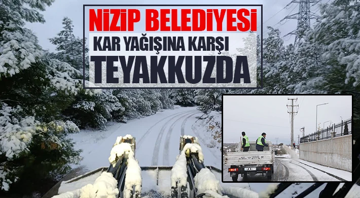 Nizip Belediyesi kar yağışına karşı teyakkuzda