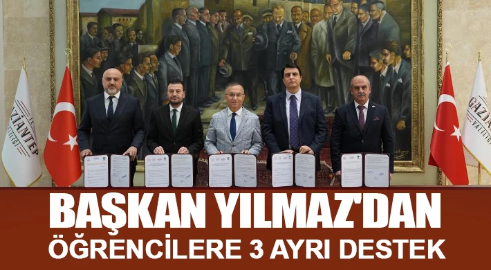 Yılmaz'dan öğrencilere 3 ayrı destek