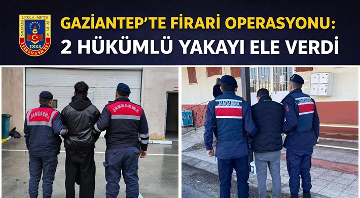 Gaziantep’te 12 Yıl Hapis Cezasıyla Aranan 2 Şahıs Yakalandı