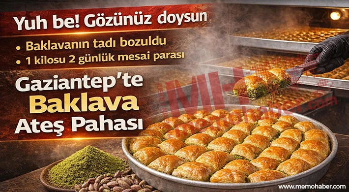 Gaziantep’te Baklava Ateş Pahası: Asgari Ücretliye Vitrinlik Oldu