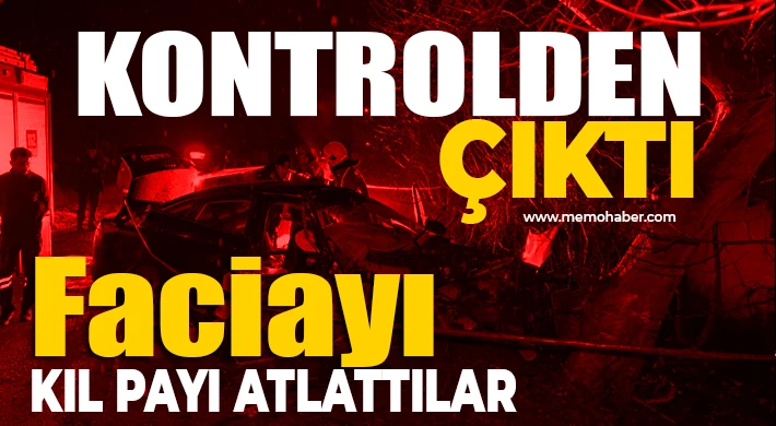 Gaziantep'te faciayı kıl payı atlattılar 