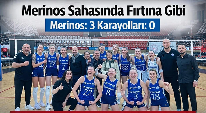 Set Vermeden Kazandı! Merinos’tan Güç Gösterisi