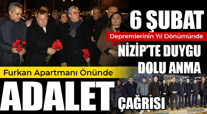 6 Şubat Depremlerinin Yıl Dönümünde Nizip’te Duygu Dolu Anma