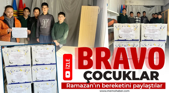 Bravo çocuklar: Ramazan’ın bereketini paylaştılar