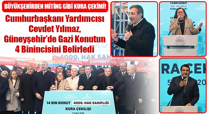 Büyükşehirden Miting Gibi Kura Çekimi!
