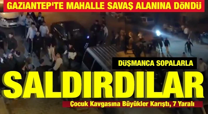 Şehitkamil’de Gece Yarısı Dehşeti: Taşlı Sopalı Aile Kavgasında Ortalık Karıştı