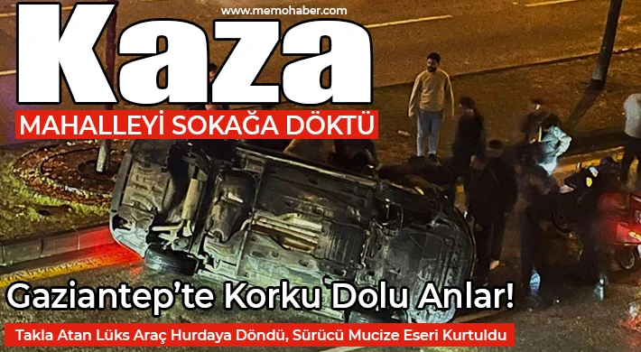 Şiddetli Yağmur Kazaya Neden Oldu: Hurdaya Dönen Araçtan Burnu Bile Kanamadan Çıktı