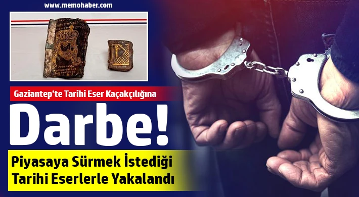 Gaziantep’te Altın Yazmalı 2 Tarihi Kitap Ele Geçirildi
